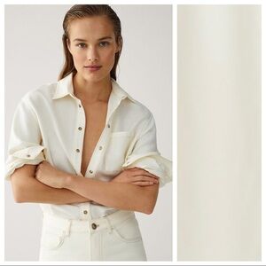 New Massimo Dutti Cream Shirt